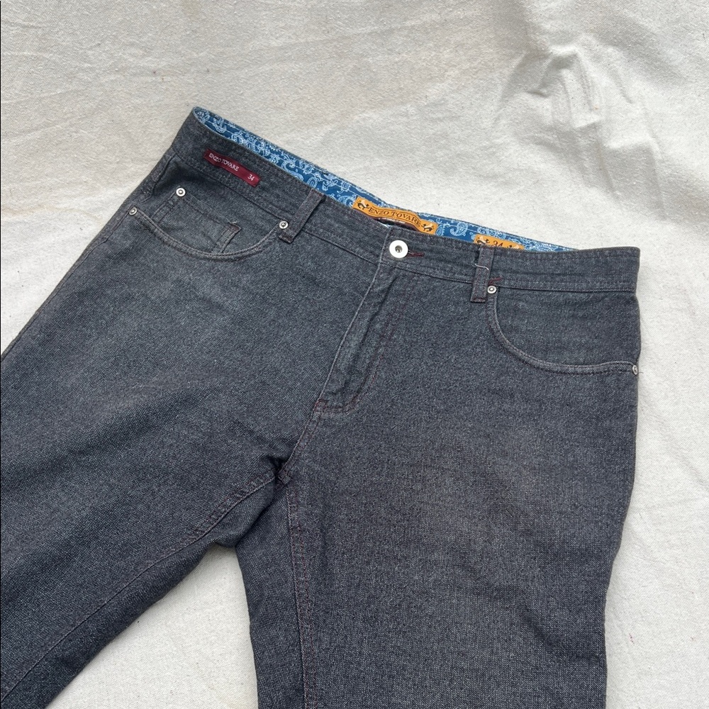 Men's Straight Jeans in Dark Gray - Classic Everyday Denim